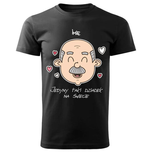 Jedyny taki dziadek na świecie | Koszulka męska z imieniem dla dziadka D15 - StoryCups.pl