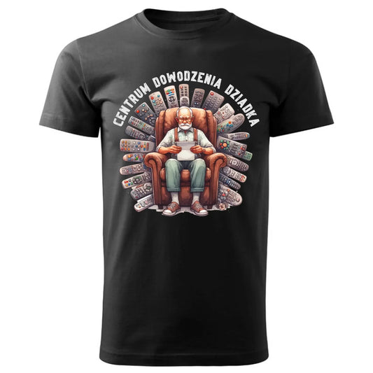 Centrum dowodzenia | Koszulka męska dla dziadka D28 - StoryCups.pl