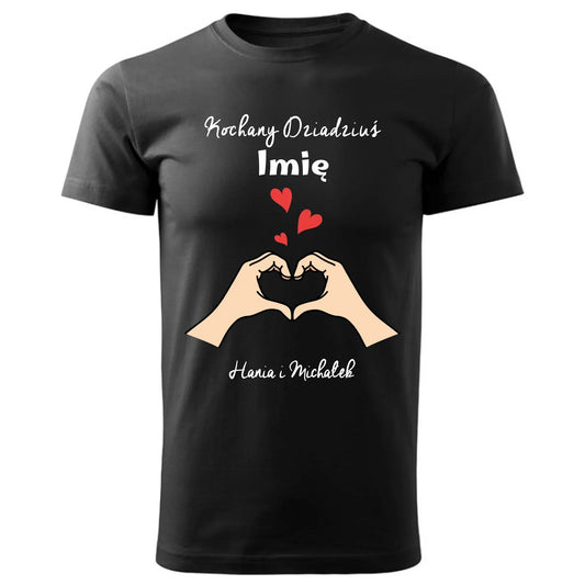 Kochany Dziadziuś | Personalizowana koszulka męska dla dziadka D13 - StoryCups.pl