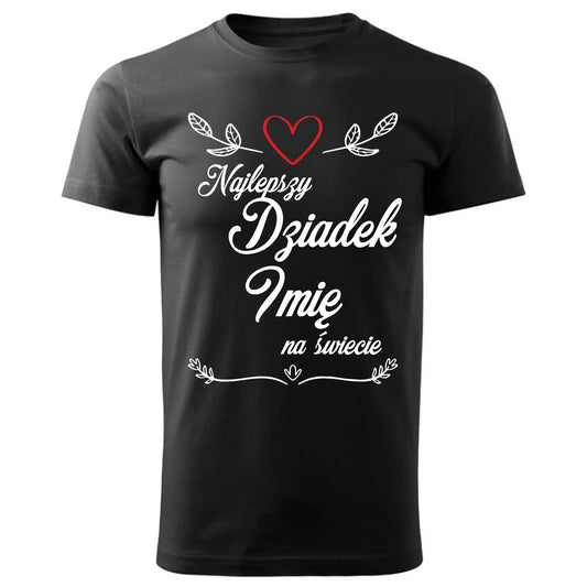 Najlepszy Dziadek na Świecie | Personalizowana koszulka męska dla dziadka D12 - StoryCups.pl