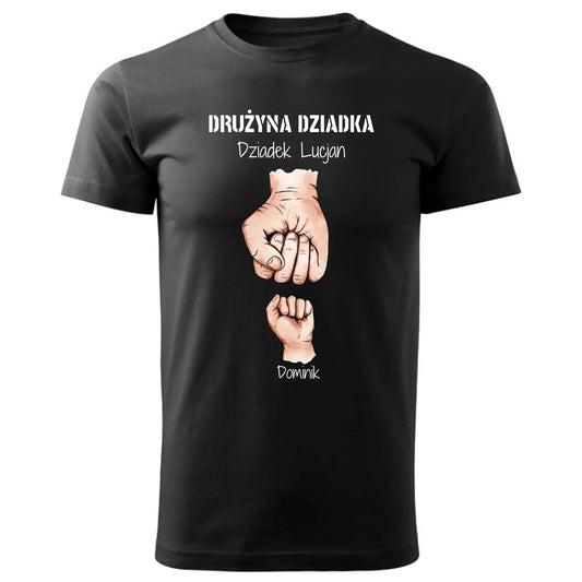Drużyna Dziadka | Personalizowana koszulka męska dla dziadka D07 - StoryCups.pl