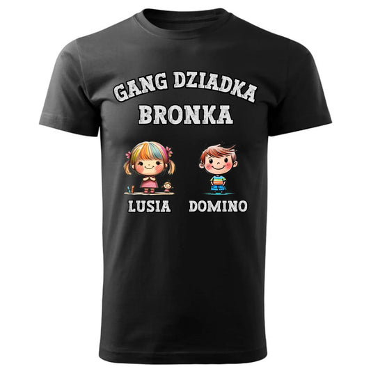 Gang Dziadka | Personalizowana koszulka męska dla dziadka D18 - StoryCups.pl