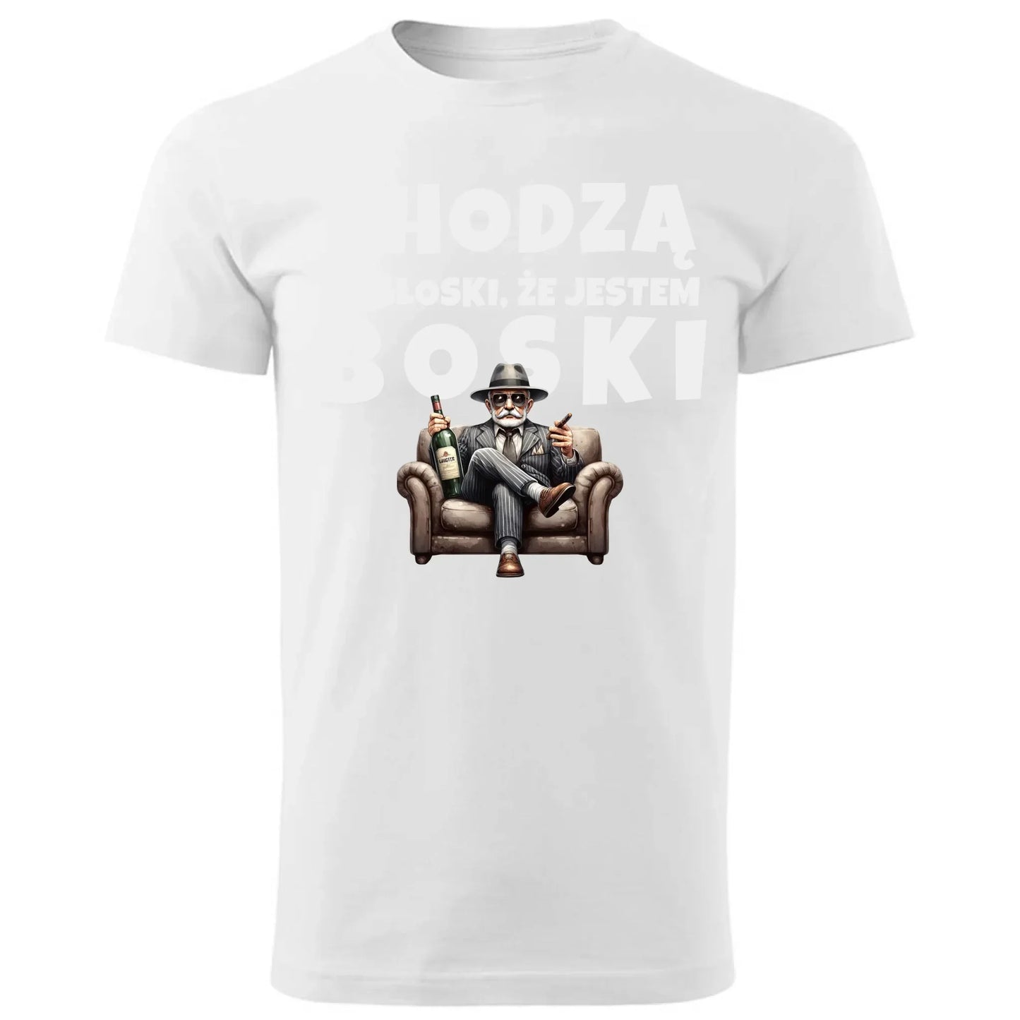 Chodzą pogłoski, że jestem boski | Koszulka męska dla dziadka D16 - StoryCups.pl