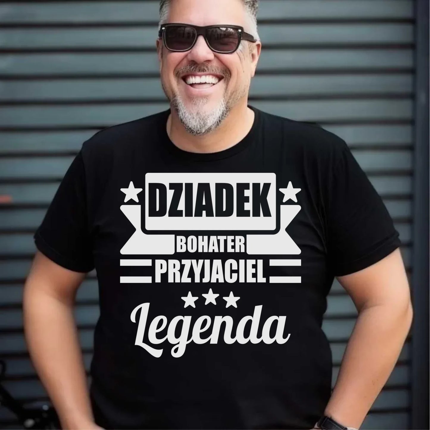 Koszulka męska z nadrukiem dla dziadka – personalizowany prezent na Dzień Dziadka, urodziny, Święta