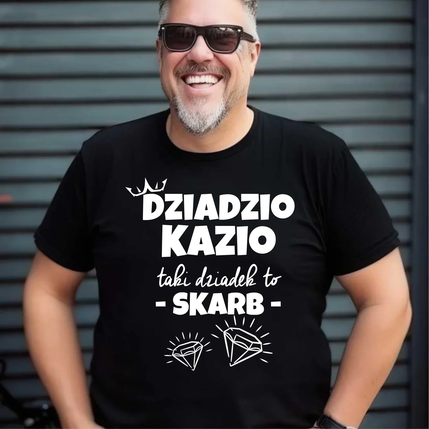 Koszulka męska z nadrukiem dla dziadka – personalizowany prezent na Dzień Dziadka, urodziny, Święta