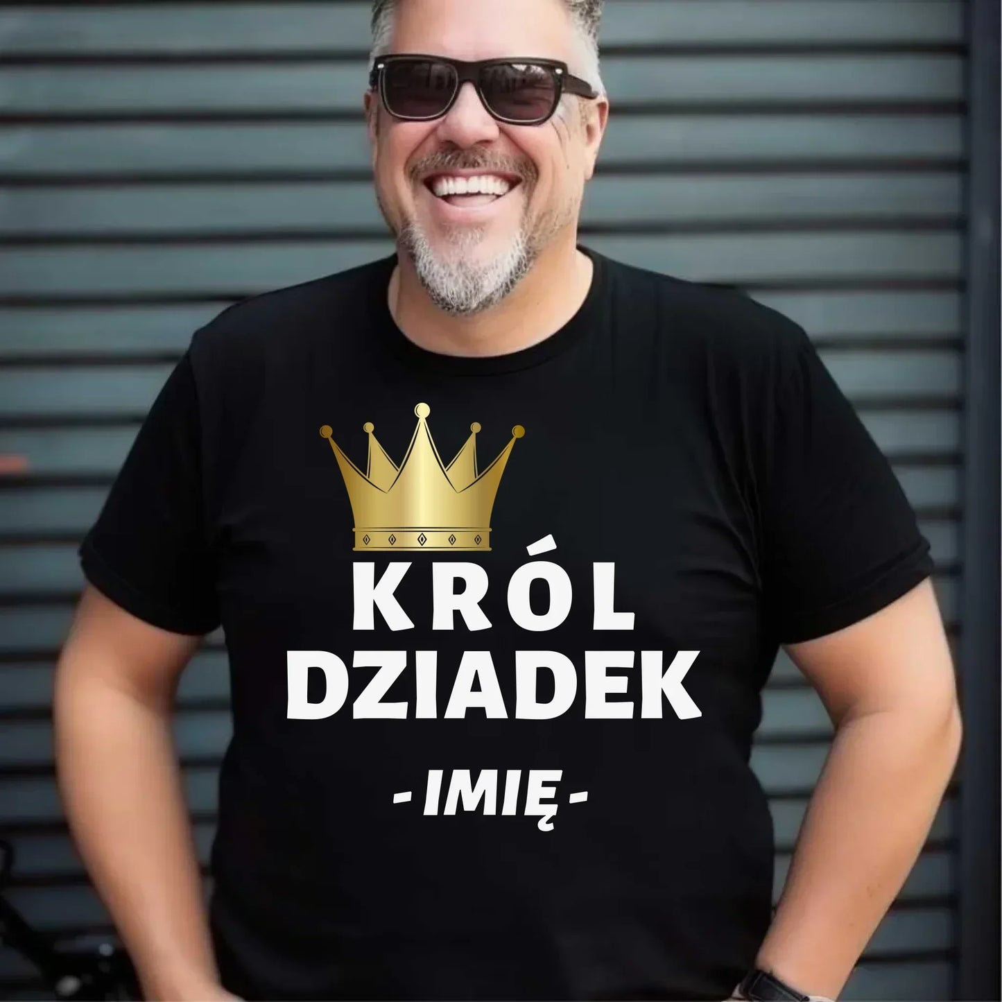 Król Dziadek | Personalizowana koszulka męska dla dziadka D17 - StoryCups.pl