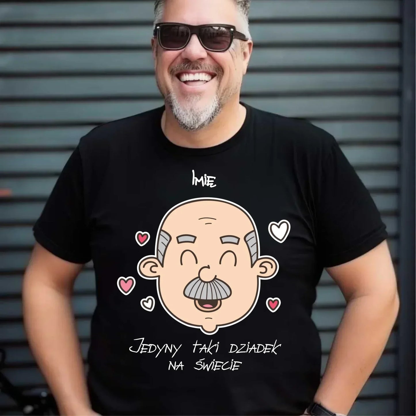 Jedyny taki dziadek na świecie | Koszulka męska z imieniem dla dziadka D15 - StoryCups.pl