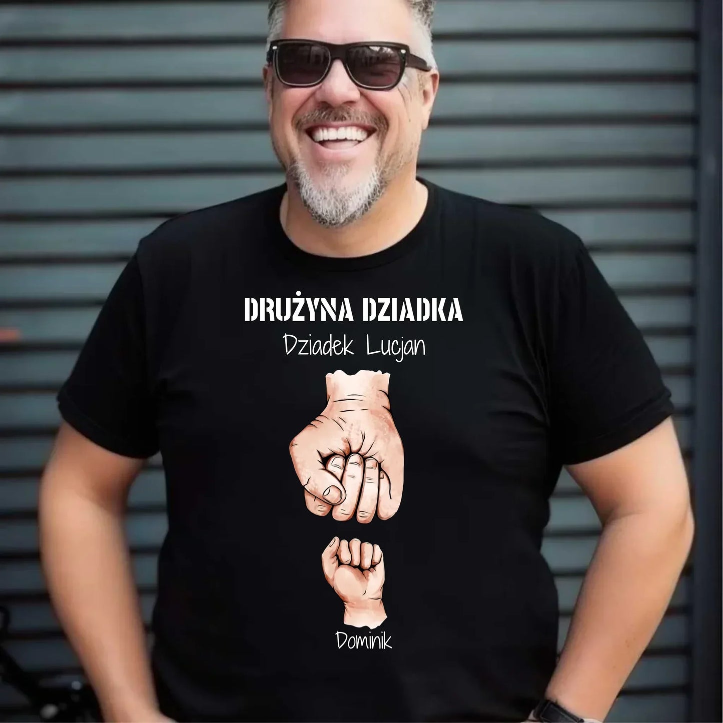 Drużyna Dziadka | Personalizowana koszulka męska dla dziadka D07 - StoryCups.pl