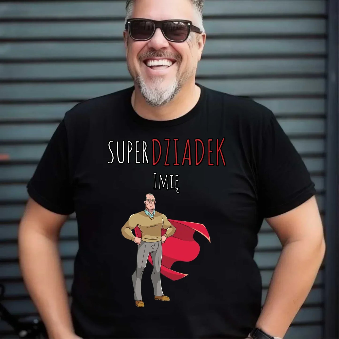 Super Dziadek | Koszulka męska z imieniem dla dziadka D02 - StoryCups.pl