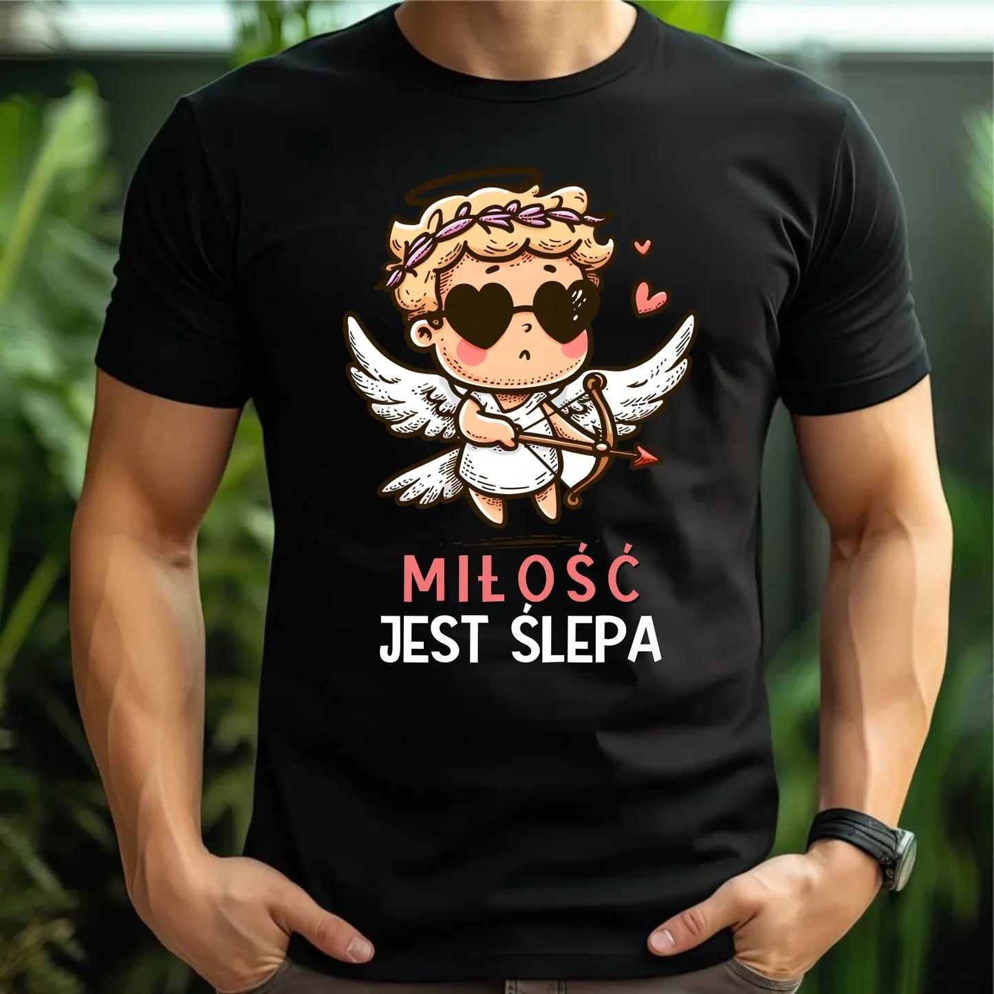 Miłość jest ślepa | Koszulka męska W48 - StoryCups.pl