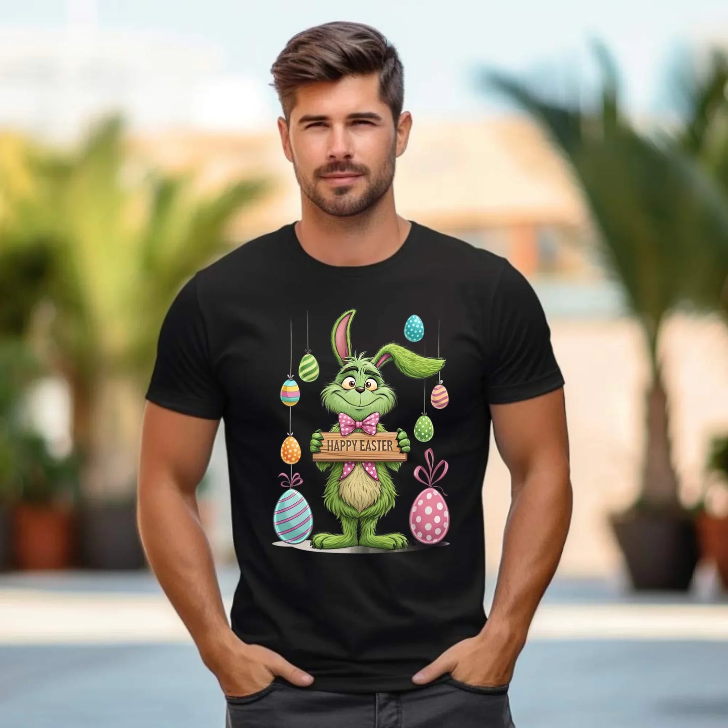 Grinch | Koszulka męska na Wielkanoc WN33 - StoryCups.pl