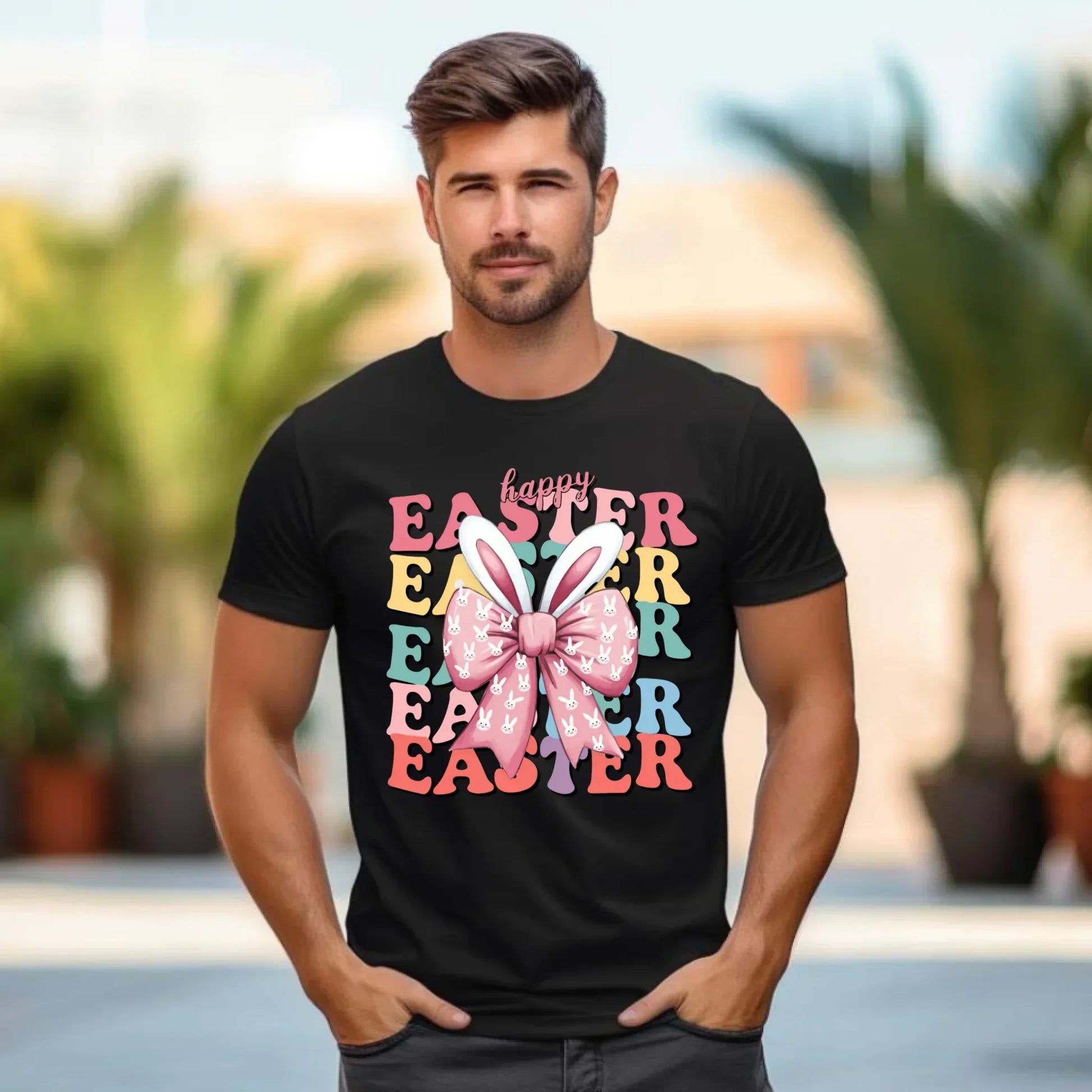 Happy Easter | Koszulka męska na Wielkanoc WN20 - StoryCups.pl