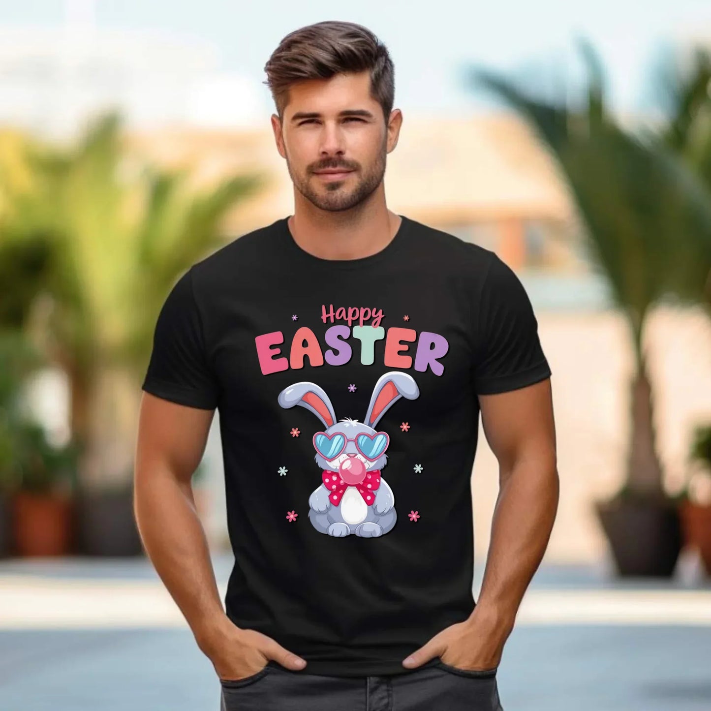 Happy Easter | Koszulka męska na Wielkanoc WN21 - StoryCups.pl