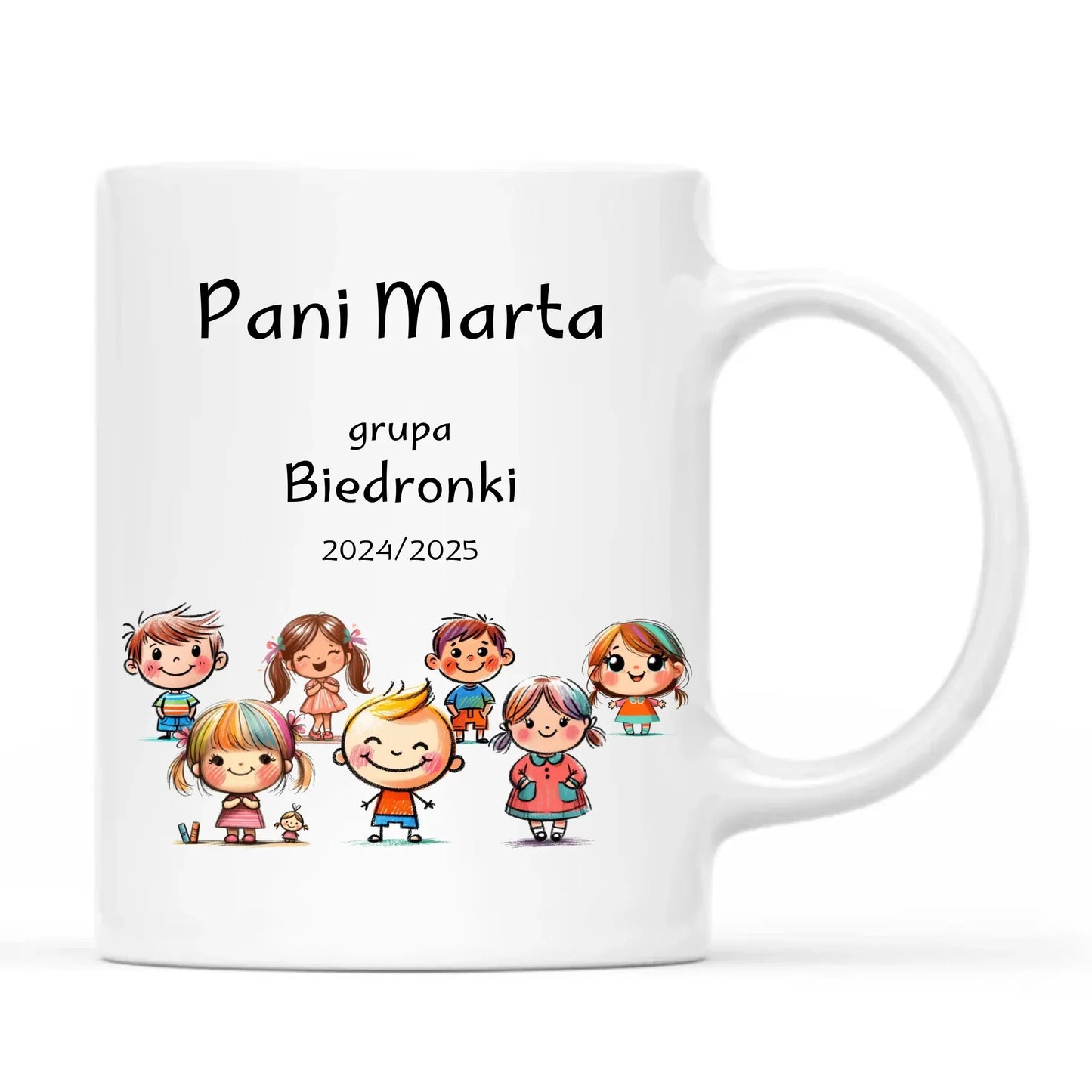 Przedszkolaki | Personalizowany kubek na prezent dla nauczycielki N03 - StoryCups.pl
