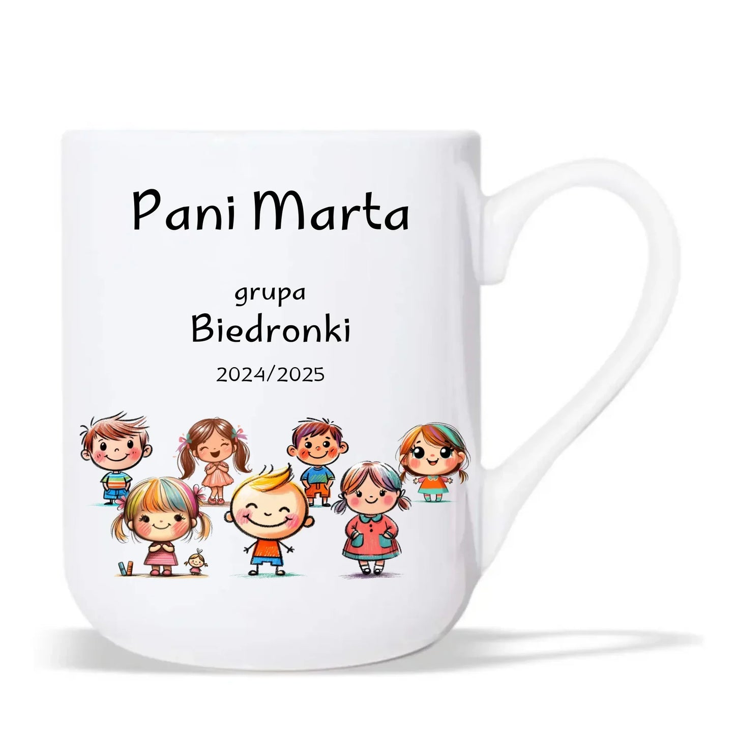 Przedszkolaki | Personalizowany kubek elegant dla nauczycielki N03 - StoryCups.pl