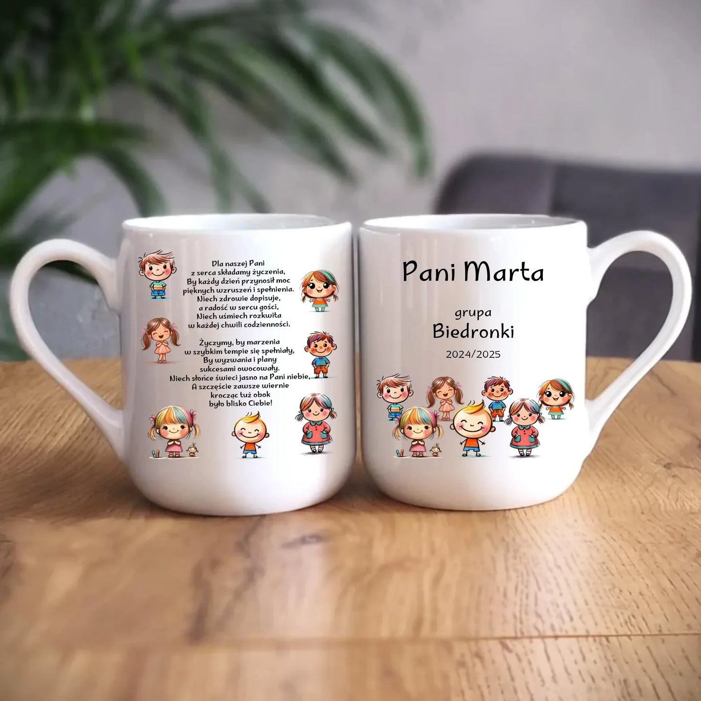 Przedszkolaki | Personalizowany kubek elegant dla nauczycielki N03 - StoryCups.pl