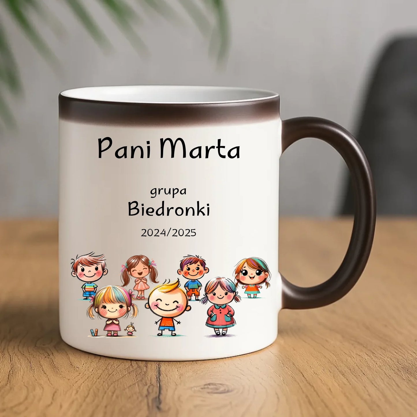 Prezent dla nauczyciela kubek magiczny NAUCZYCIEL ZAKOŃCZENIE ROKU SZKOLNEGO