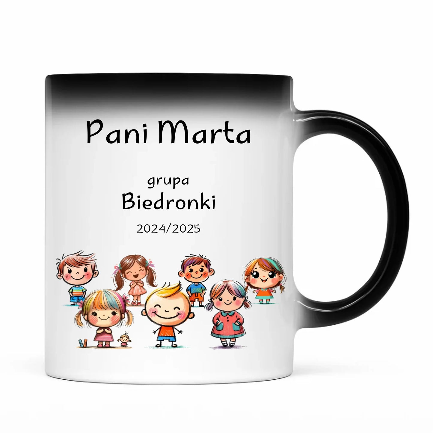 Prezent dla nauczyciela kubek magiczny NAUCZYCIEL ZAKOŃCZENIE ROKU SZKOLNEGO