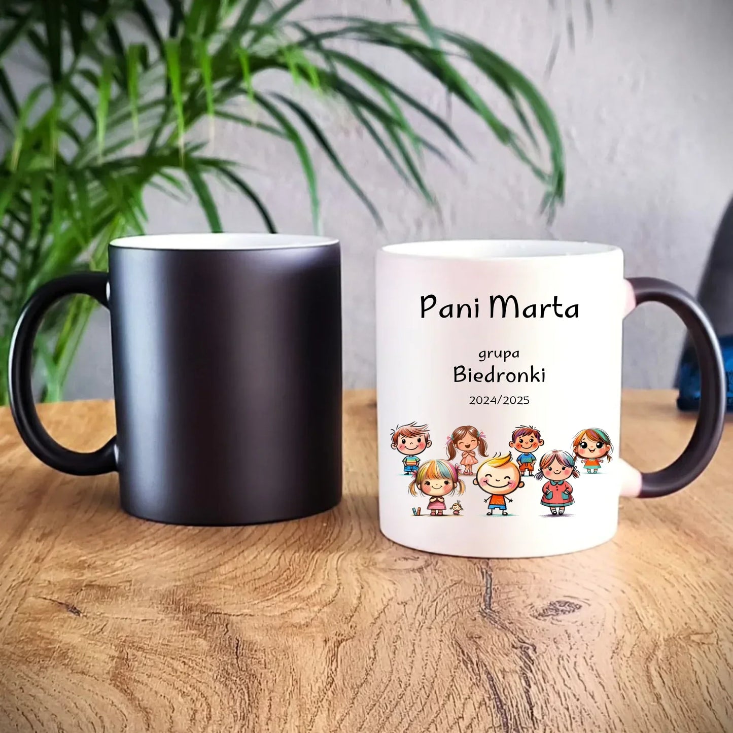 Przedszkolaki | Personalizowany kubek magiczny dla nauczycielki N03 - StoryCups.pl