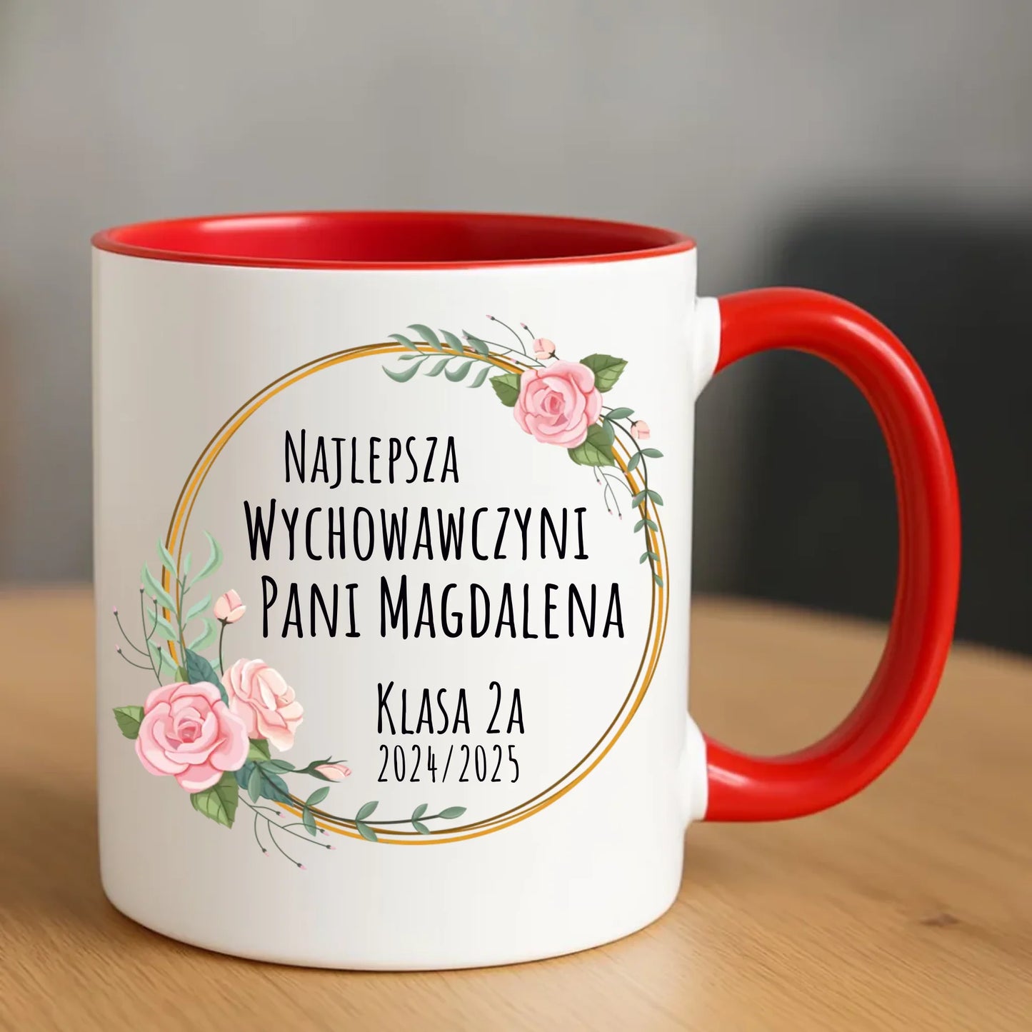 Kubek prezent na zakończenie roku szkolnego dla nauczyciela
