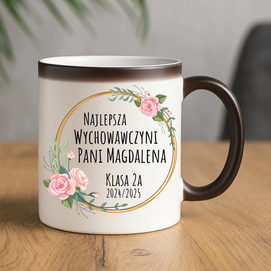 Prezent dla Wychowawczyni | Kubek magiczny dla nauczyciela N02 - StoryCups.pl