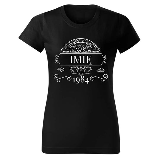 Wyborny rocznik | Personalizowana koszulka damska prezent na urodziny U10 - StoryCups.pl