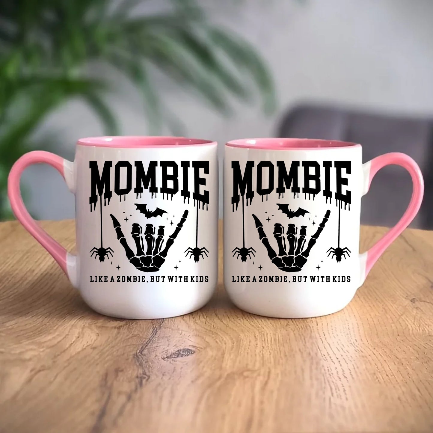 Personalizowany różowy kubek elegant z nadrukiem na prezent 330ml
