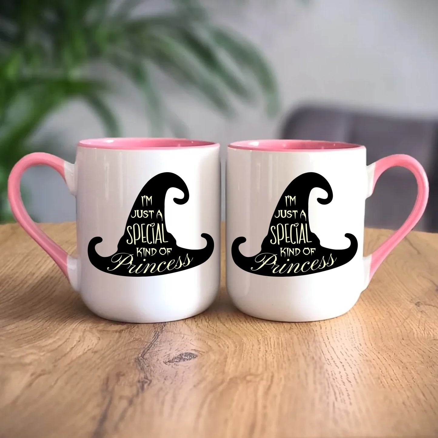 Personalizowany różowy kubek elegant z nadrukiem na prezent 330ml