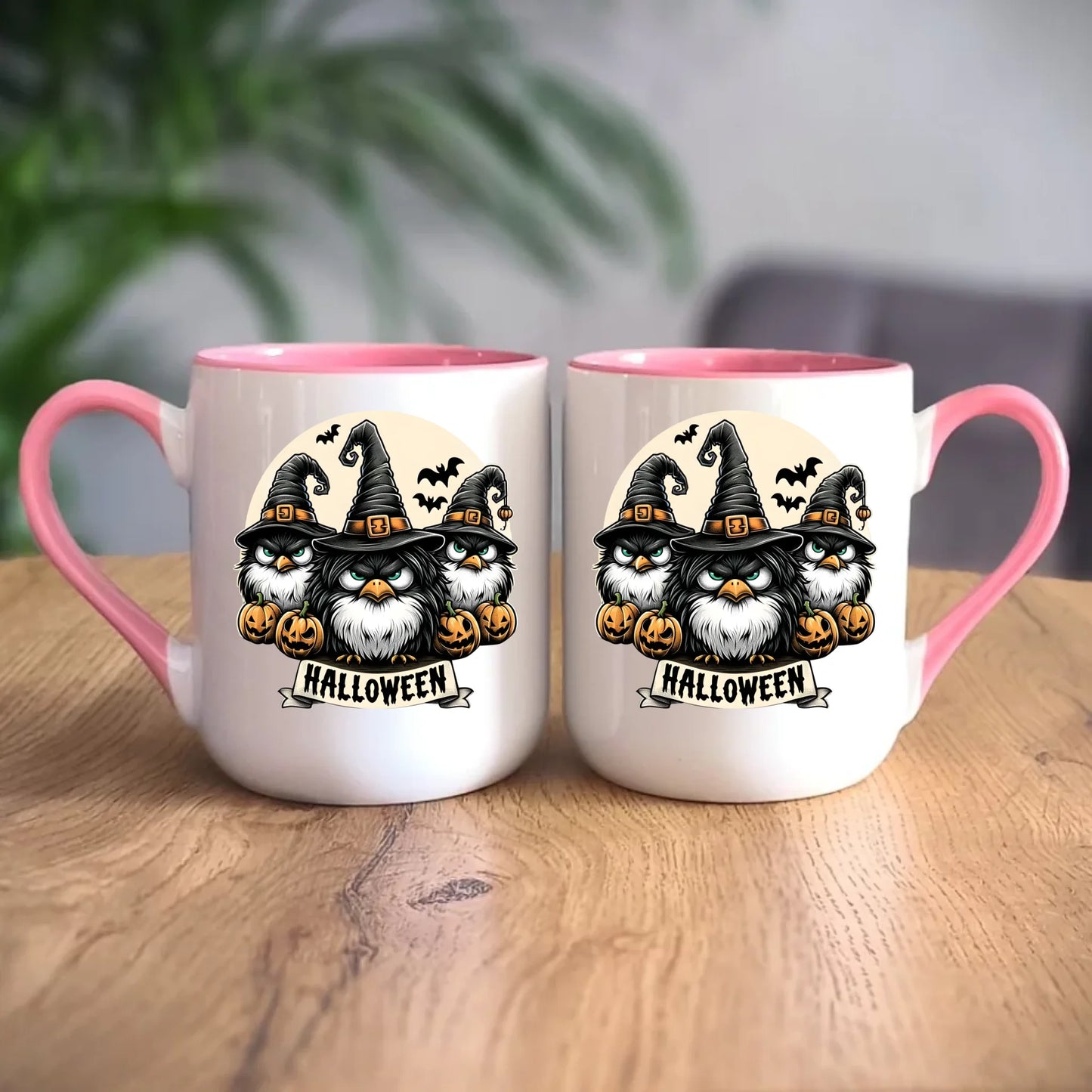 Personalizowany różowy kubek elegant z nadrukiem na prezent 330ml