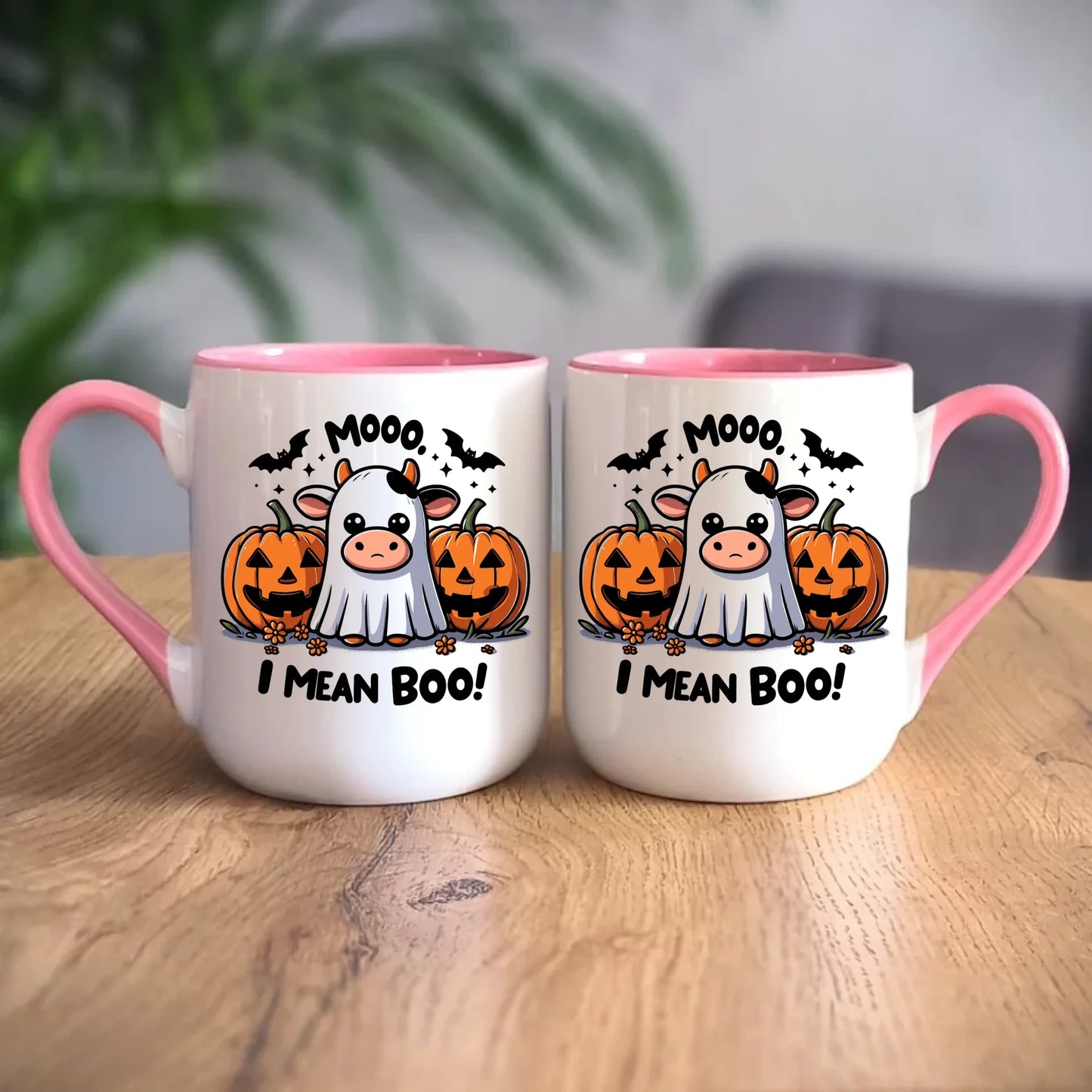 Personalizowany różowy kubek elegant z nadrukiem na prezent 330ml