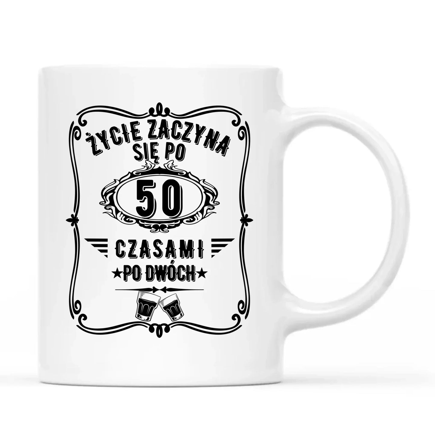 Życie zaczyna się po 50 | Kubek na 50 urodziny U12 - StoryCups.pl