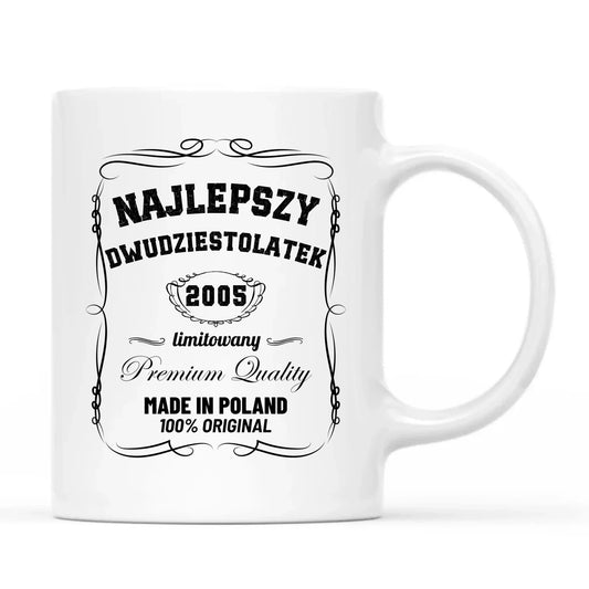 Najlepszy dwudziestolatek | Kubek prezent na 20 urodziny U04 - StoryCups.pl