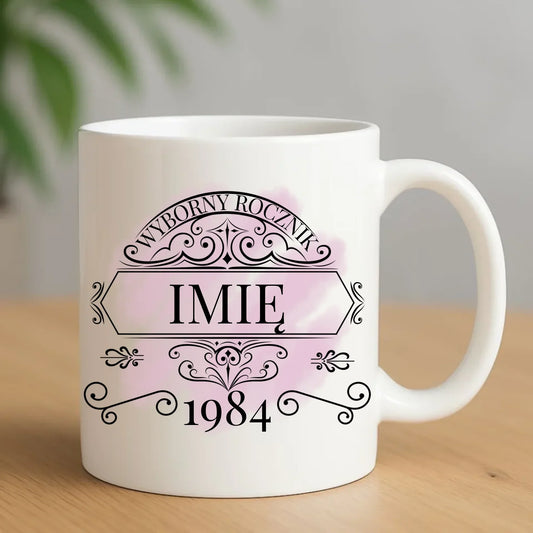 Wyborny rocznik | Personalizowany kubek prezent na urodziny U10 - StoryCups.pl