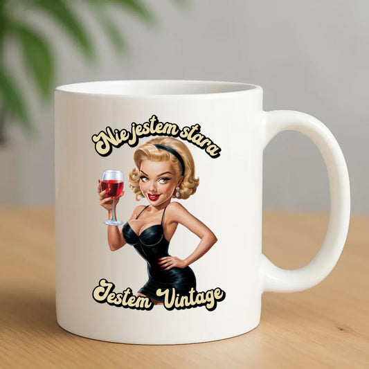 Nie jestem stara jestem vintage | Kubek na urodziny U05 - StoryCups.pl