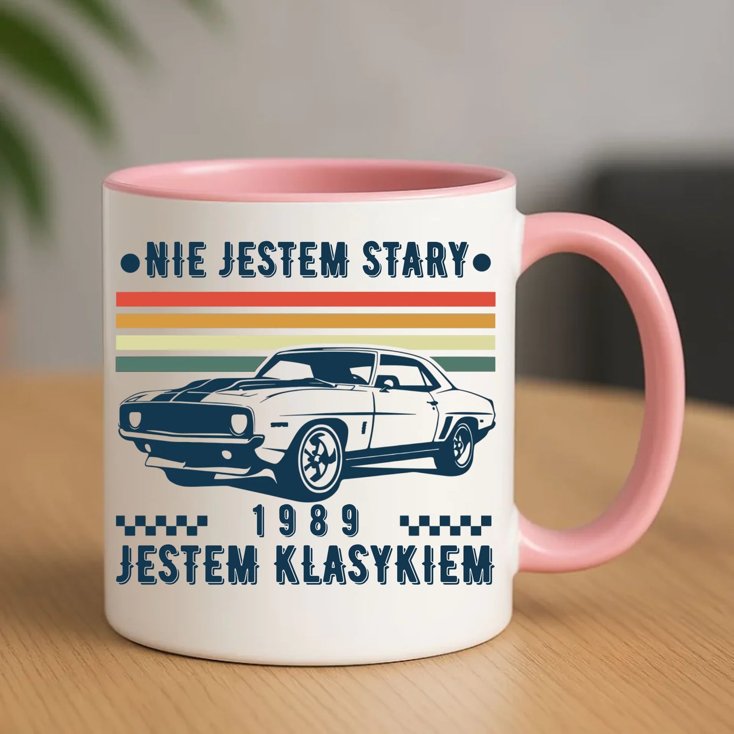 Urodzinowy różowy kubek z nadrukiem prezent na URODZINY
