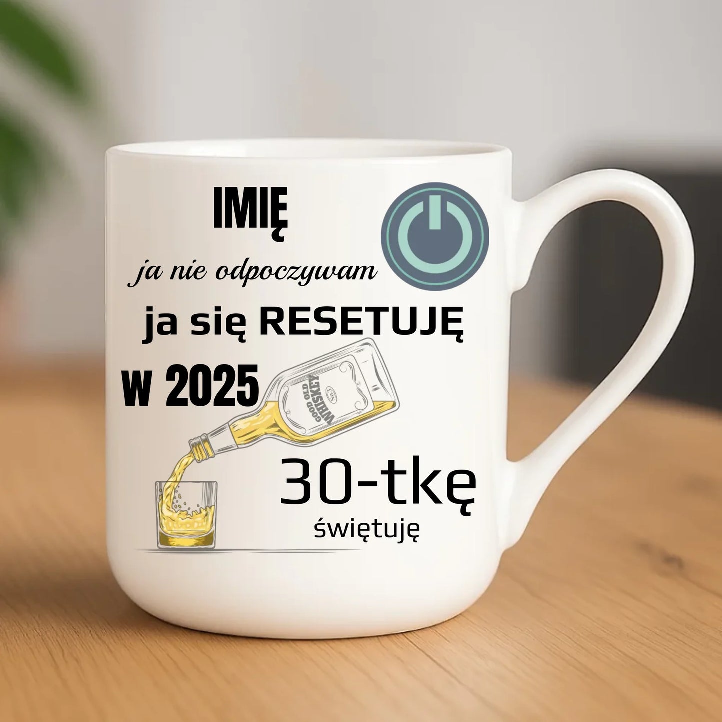 Urodzinowy kubek elegant z nadrukiem prezent na URODZINY
