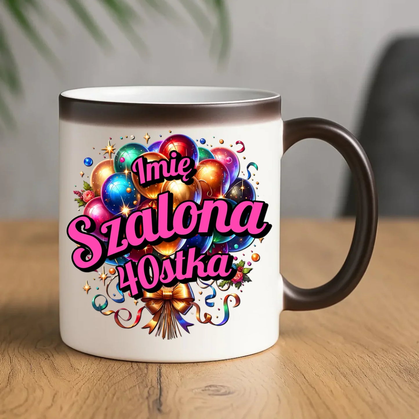 Szalona 40stka - personalizacja | Kubek na urodziny dla niej U14 - StoryCups.pl