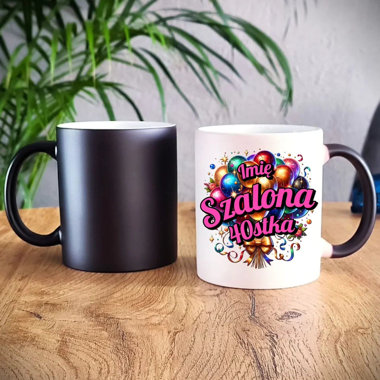 Szalona 40stka - personalizacja | Kubek na urodziny dla niej U14 - StoryCups.pl