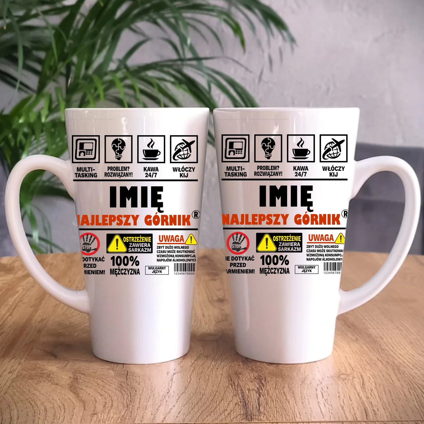 Personalizowany duży kubek z nadrukiem na prezent 450ml