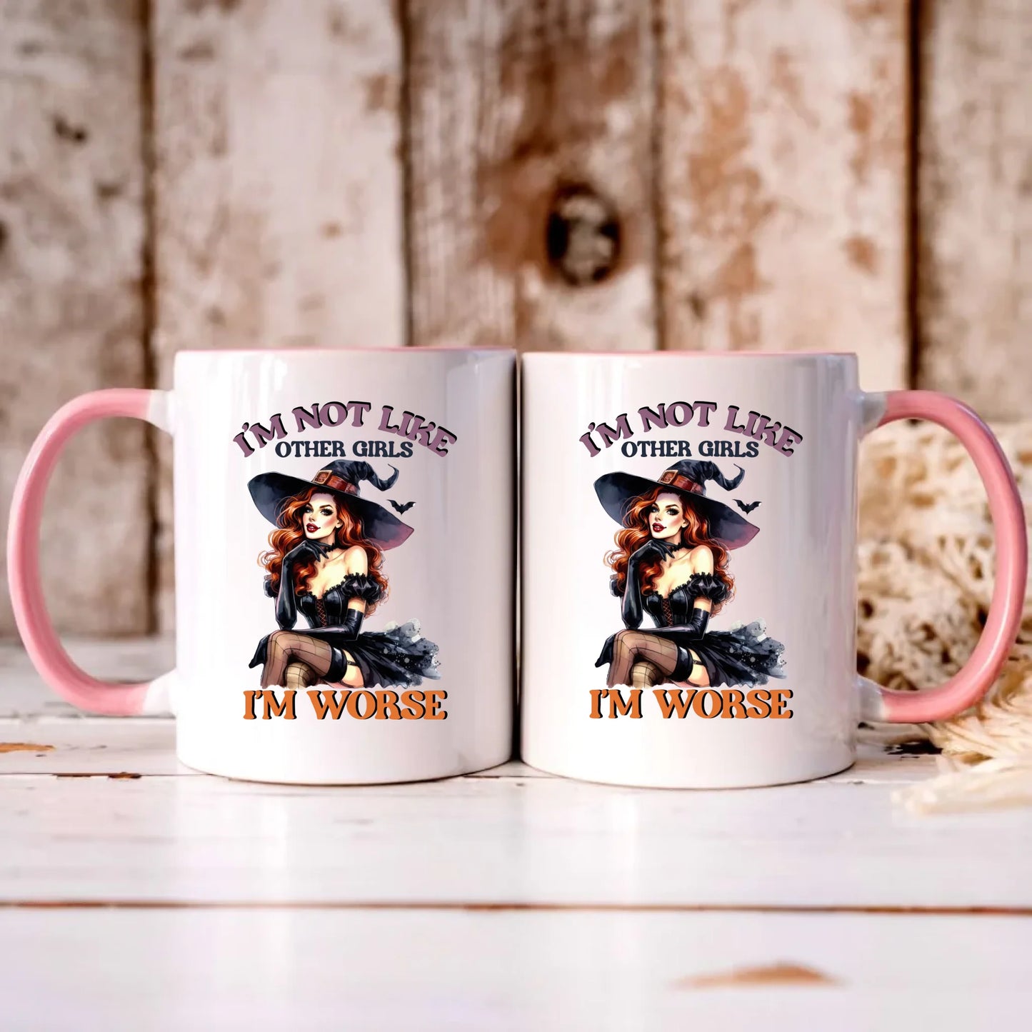 Personalizowany różowy kubek z nadrukiem na prezent