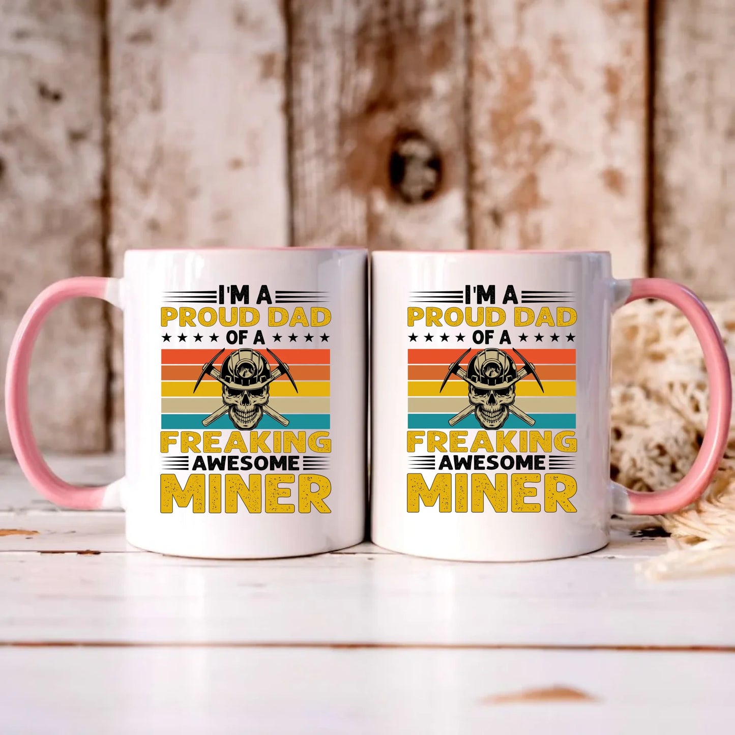 Personalizowany różowy kubek z nadrukiem na prezent