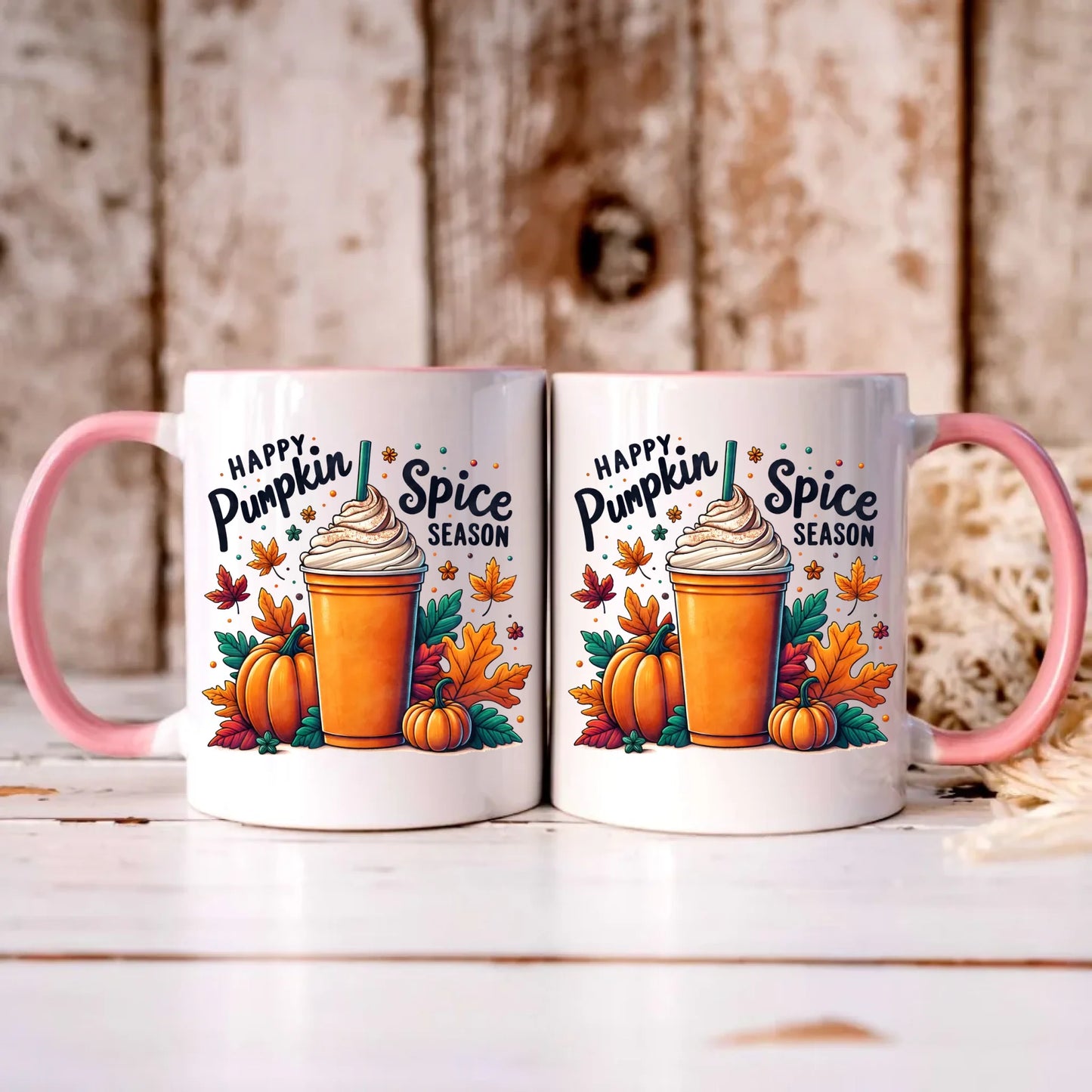 Personalizowany różowy kubek z nadrukiem na prezent