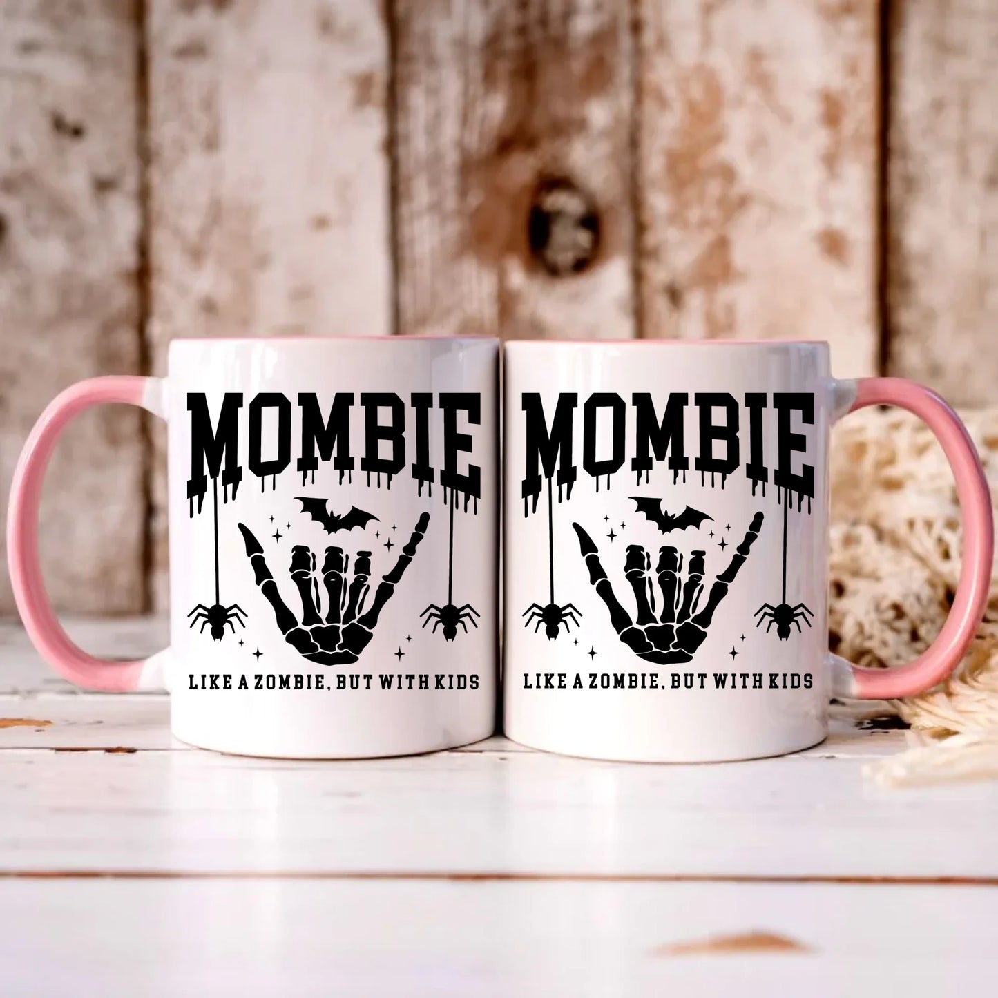 Personalizowany różowy kubek z nadrukiem na prezent