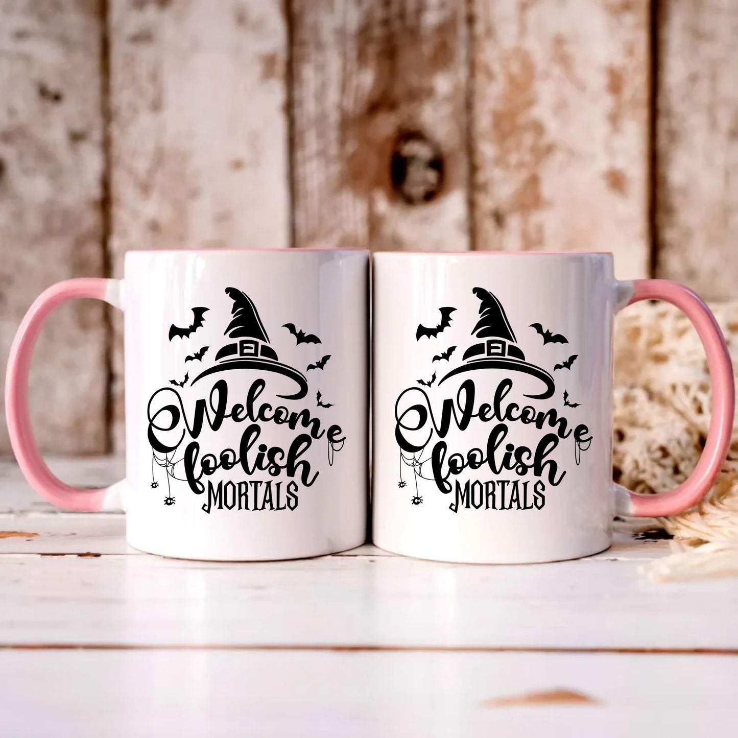 Personalizowany różowy kubek z nadrukiem na prezent