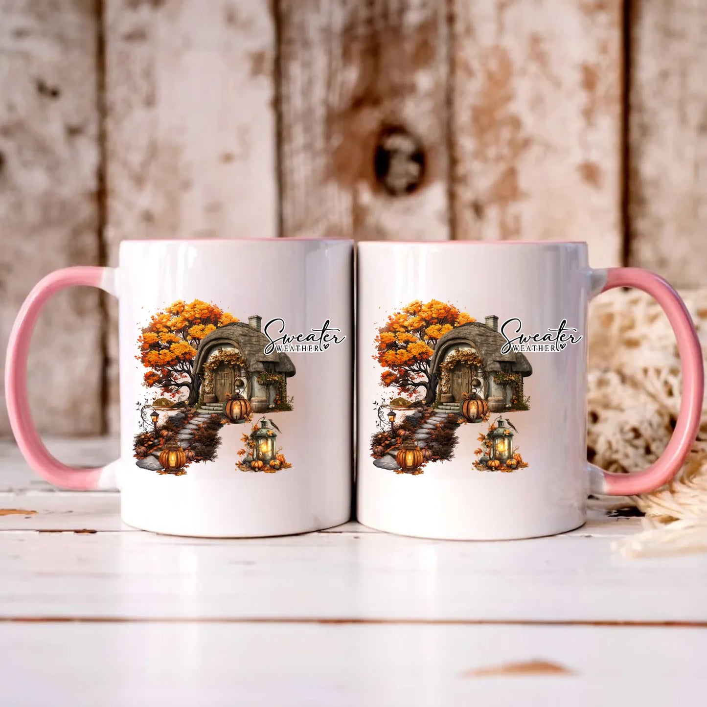 Personalizowany różowy kubek z nadrukiem na prezent