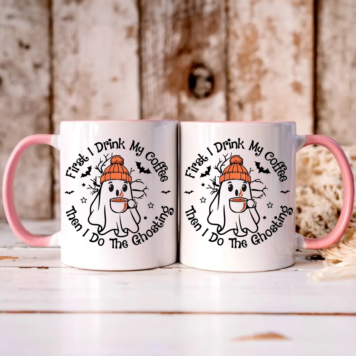 Personalizowany różowy kubek z nadrukiem na prezent