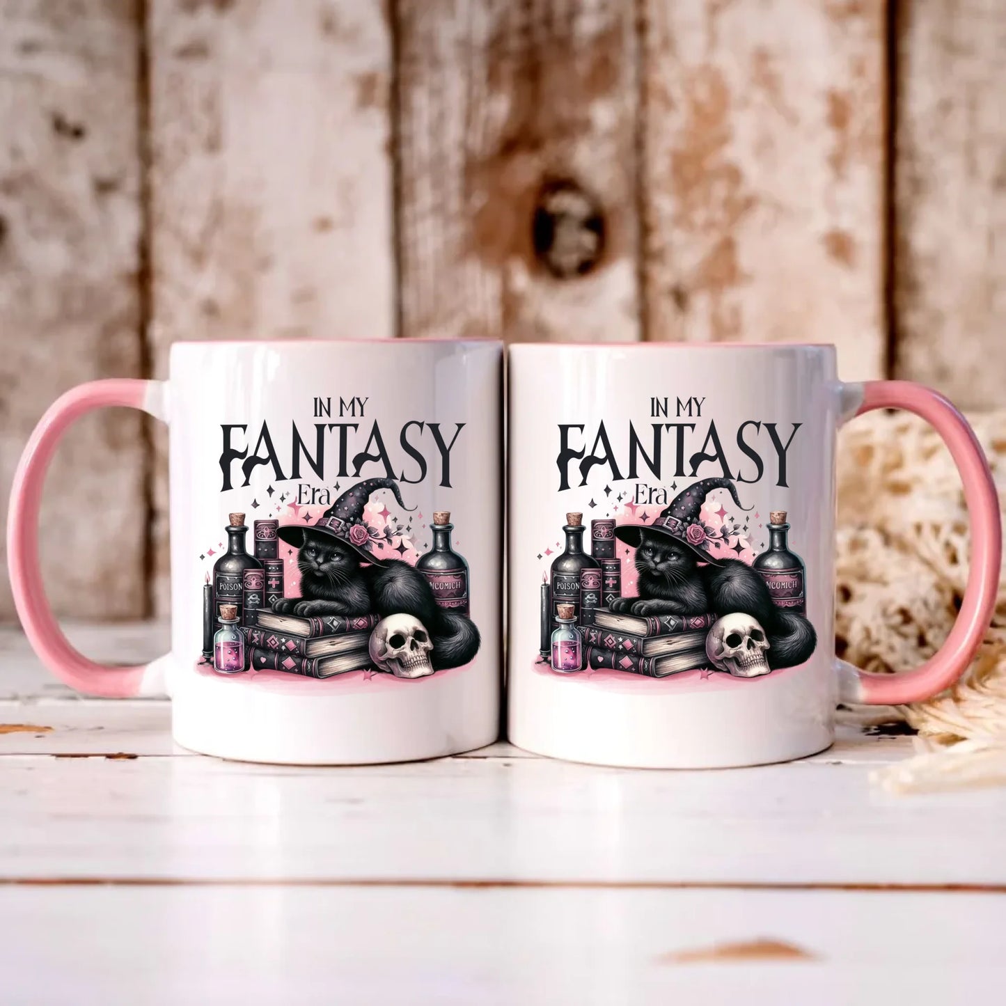 Personalizowany różowy kubek z nadrukiem na prezent