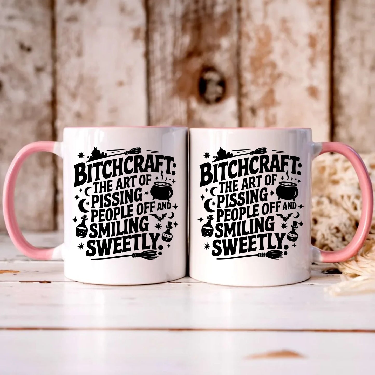 Personalizowany różowy kubek z nadrukiem na prezent