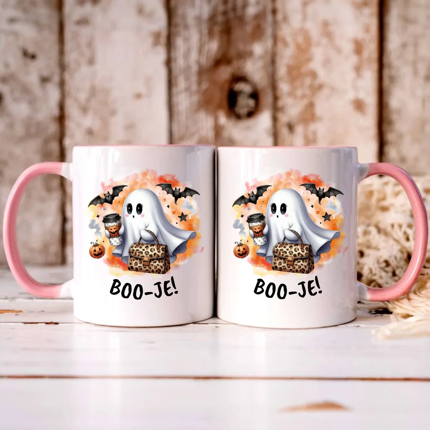 Personalizowany różowy kubek z nadrukiem na prezent