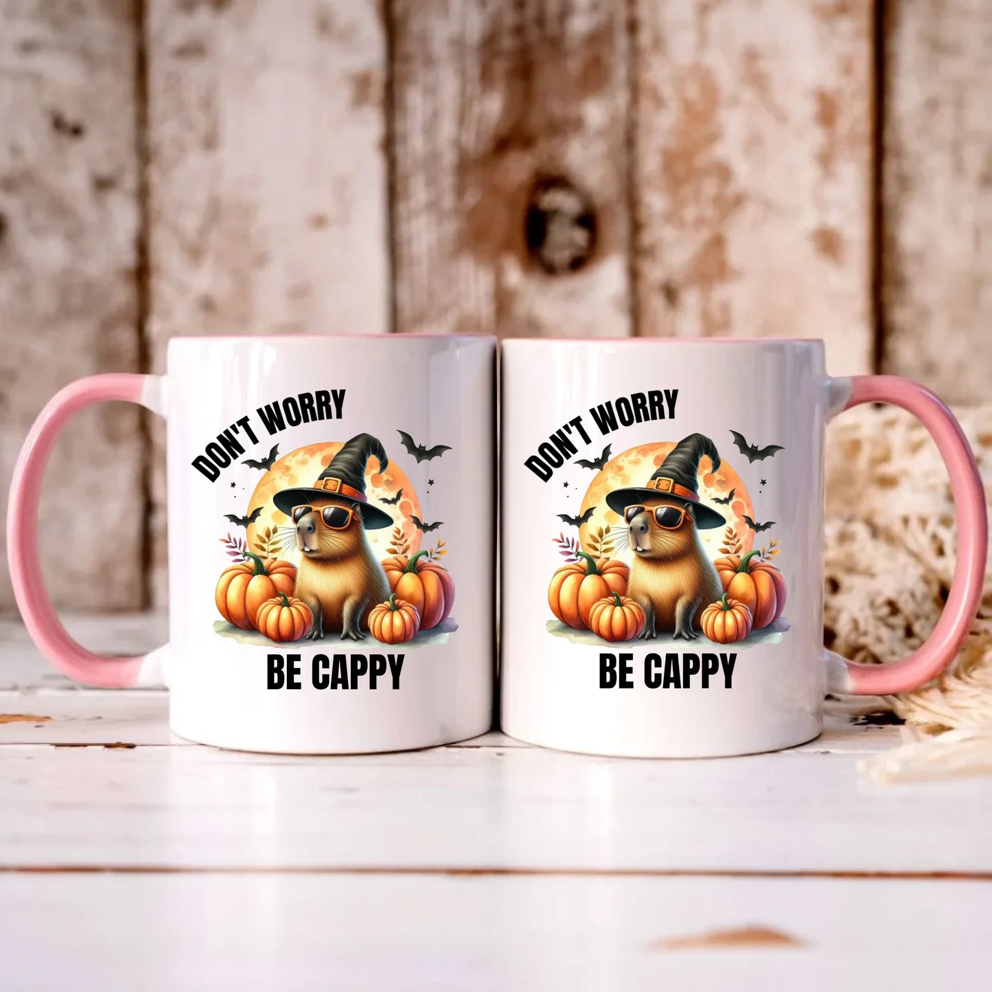 Personalizowany różowy kubek z nadrukiem na prezent